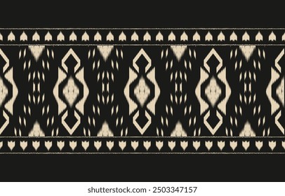 Ethnic abstract ikat art. Aztec ornament print. geometric ethnic pattern seamless  color oriental.  Design for background ,curtain, carpet, wallpaper, clothing, wrapping, Batik, vector illustration.