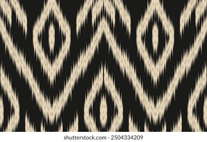 Ethnic abstract ikat art. Aztec ornament print. geometric ethnic pattern seamless  color oriental.  Design for background ,curtain, carpet, wallpaper, clothing, wrapping, Batik, vector illustration.