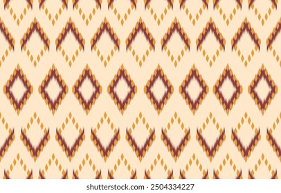 Ethnic abstract ikat art. Aztec ornament print. geometric ethnic pattern seamless  color oriental.  Design for background ,curtain, carpet, wallpaper, clothing, wrapping, Batik, vector illustration.