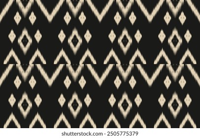 Ethnic abstract ikat art. Aztec ornament print. geometric ethnic pattern seamless  color oriental.  Design for background ,curtain, carpet, wallpaper, clothing, wrapping, Batik, vector illustration.