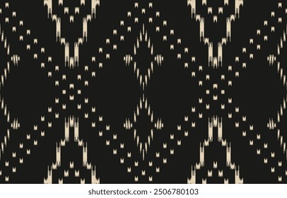 Ethnic abstract ikat art. Aztec ornament print. geometric ethnic pattern seamless  color oriental.  Design for background ,curtain, carpet, wallpaper, clothing, wrapping, Batik, vector illustration.