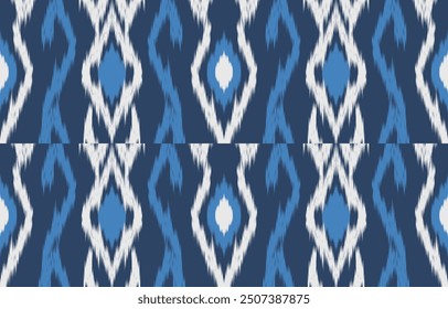 Ethnic abstract ikat art. Aztec ornament print. geometric ethnic pattern seamless  color oriental.  Design for background ,curtain, carpet, wallpaper, clothing, wrapping, Batik, vector illustration.