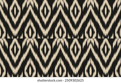 Ethnic abstract ikat art. Aztec ornament print. geometric ethnic pattern seamless  color oriental.  Design for background ,curtain, carpet, wallpaper, clothing, wrapping, Batik, vector illustration.