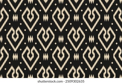 Ethnic abstract ikat art. Aztec ornament print. geometric ethnic pattern seamless  color oriental.  Design for background ,curtain, carpet, wallpaper, clothing, wrapping, Batik, vector illustration.