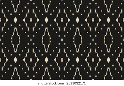 Ethnic abstract ikat art. Aztec ornament print. geometric ethnic pattern seamless  color oriental.  Design for background ,curtain, carpet, wallpaper, clothing, wrapping, Batik, vector illustration.