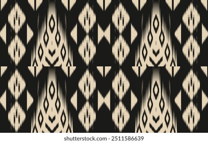 Ethnic abstract ikat art. Aztec ornament print. geometric ethnic pattern seamless  color oriental.  Design for background ,curtain, carpet, wallpaper, clothing, wrapping, Batik, vector illustration.