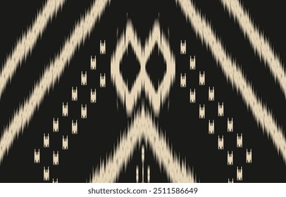 Ethnic abstract ikat art. Aztec ornament print. geometric ethnic pattern seamless  color oriental.  Design for background ,curtain, carpet, wallpaper, clothing, wrapping, Batik, vector illustration.