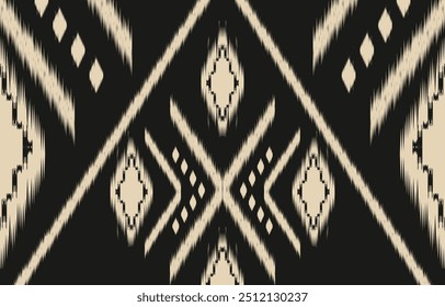 Ethnic abstract ikat art. Aztec ornament print. geometric ethnic pattern seamless  color oriental.  Design for background ,curtain, carpet, wallpaper, clothing, wrapping, Batik, vector illustration.