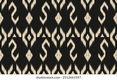 Ethnic abstract ikat art. Aztec ornament print. geometric ethnic pattern seamless  color oriental.  Design for background ,curtain, carpet, wallpaper, clothing, wrapping, Batik, vector illustration.