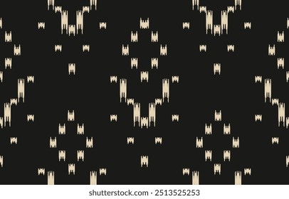 Ethnic abstract ikat art. Aztec ornament print. geometric ethnic pattern seamless  color oriental.  Design for background ,curtain, carpet, wallpaper, clothing, wrapping, Batik, vector illustration.