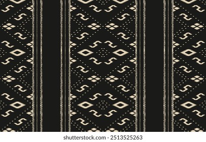 Ethnic abstract ikat art. Aztec ornament print. geometric ethnic pattern seamless  color oriental.  Design for background ,curtain, carpet, wallpaper, clothing, wrapping, Batik, vector illustration.