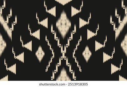 Ethnic abstract ikat art. Aztec ornament print. geometric ethnic pattern seamless  color oriental.  Design for background ,curtain, carpet, wallpaper, clothing, wrapping, Batik, vector illustration.