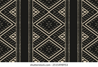 Ethnic abstract ikat art. Aztec ornament print. geometric ethnic pattern seamless  color oriental.  Design for background ,curtain, carpet, wallpaper, clothing, wrapping, Batik, vector illustration.