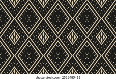 Ethnic abstract ikat art. Aztec ornament print. geometric ethnic pattern seamless  color oriental.  Design for background ,curtain, carpet, wallpaper, clothing, wrapping, Batik, vector illustration.