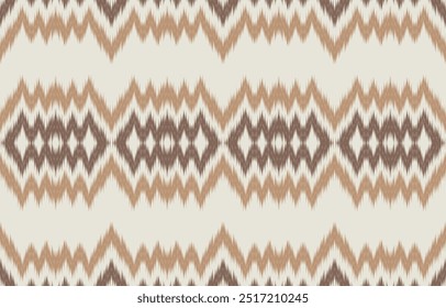 Ethnic abstract ikat art. Aztec ornament print. geometric ethnic pattern seamless  color oriental.  Design for background ,curtain, carpet, wallpaper, clothing, wrapping, Batik, vector illustration.