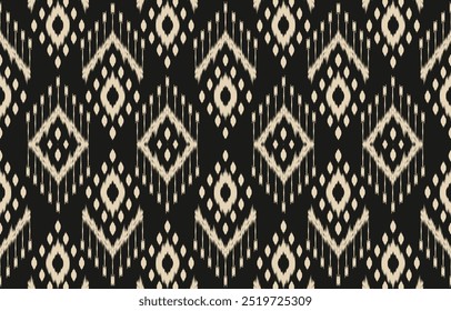 Ethnic abstract ikat art. Aztec ornament print. geometric ethnic pattern seamless  color oriental.  Design for background ,curtain, carpet, wallpaper, clothing, wrapping, Batik, vector illustration.