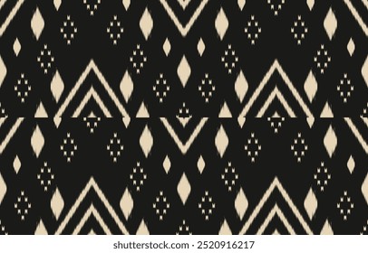 Ethnic abstract ikat art. Aztec ornament print. geometric ethnic pattern seamless  color oriental.  Design for background ,curtain, carpet, wallpaper, clothing, wrapping, Batik, vector illustration.
