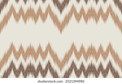 Arte ikat abstracto étnico. Estampado de adornos aztecas. patrón étnico geométrico sin costuras color oriental.  Diseño para el fondo, cortina, alfombra, Fondo de pantalla, ropa, envoltura, Batik, Ilustración vectorial.