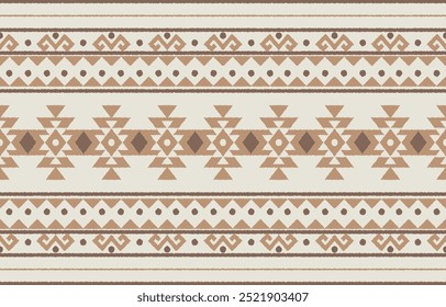 Étnica abstrata ikat art. Aztec impressão ornamento. padrão étnico geométrico cor sem costura oriental.  Design para fundo, cortina, tapete, papel de parede, roupas, envoltório, Batik, ilustração vetorial.