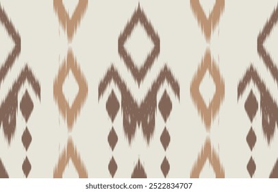 Ethnic abstract ikat art. Aztec ornament print. geometric ethnic pattern seamless  color oriental.  Design for background ,curtain, carpet, wallpaper, clothing, wrapping, Batik, vector illustration.