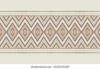 Ethnic abstract ikat art. Aztec ornament print. geometric ethnic pattern seamless  color oriental.  Design for background ,curtain, carpet, wallpaper, clothing, wrapping, Batik, vector illustration.