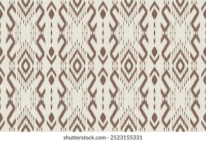 Ethnic abstract ikat art. Aztec ornament print. geometric ethnic pattern seamless  color oriental.  Design for background ,curtain, carpet, wallpaper, clothing, wrapping, Batik, vector illustration.