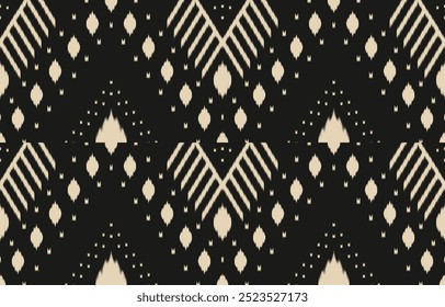 Ethnic abstract ikat art. Aztec ornament print. geometric ethnic pattern seamless  color oriental.  Design for background ,curtain, carpet, wallpaper, clothing, wrapping, Batik, vector illustration.