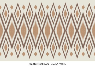 Ethnic abstract ikat art. Aztec ornament print. geometric ethnic pattern seamless  color oriental.  Design for background ,curtain, carpet, wallpaper, clothing, wrapping, Batik, vector illustration.