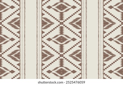 Ethnic abstract ikat art. Aztec ornament print. geometric ethnic pattern seamless  color oriental.  Design for background ,curtain, carpet, wallpaper, clothing, wrapping, Batik, vector illustration.