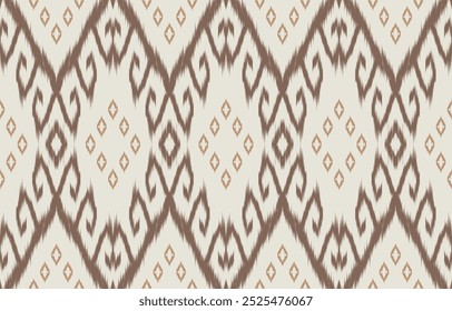 Ethnic abstract ikat art. Aztec ornament print. geometric ethnic pattern seamless  color oriental.  Design for background ,curtain, carpet, wallpaper, clothing, wrapping, Batik, vector illustration.