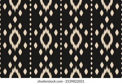 Ethnic abstract ikat art. Aztec ornament print. geometric ethnic pattern seamless  color oriental.  Design for background ,curtain, carpet, wallpaper, clothing, wrapping, Batik, vector illustration.