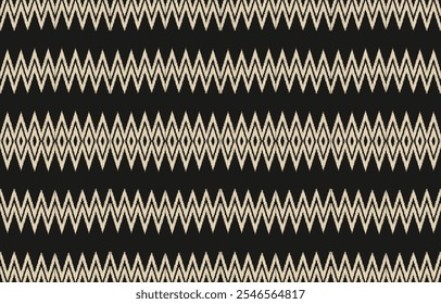 Étnica abstrata ikat art. Aztec impressão ornamento. padrão étnico geométrico cor sem costura oriental.  Design para fundo, cortina, tapete, papel de parede, roupas, envoltório, Batik, ilustração vetorial.
