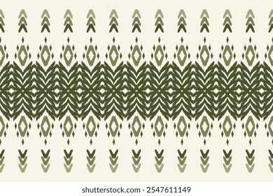 Ethnic abstract ikat art. Aztec ornament print. geometric ethnic pattern seamless color oriental. Design for background, curtain, carpet, wallpaper, clothing, wrapping, Batik, and vector illustration.