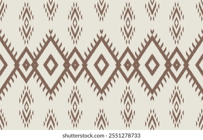 Ethnic abstract ikat art. Aztec ornament print. geometric ethnic pattern seamless  color oriental.  Design for background ,curtain, carpet, wallpaper, clothing, wrapping, Batik, vector illustration.
