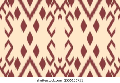 Ethnic abstract ikat art. Aztec ornament print. geometric ethnic pattern seamless  color oriental.  Design for background ,curtain, carpet, wallpaper, clothing, wrapping, Batik, vector illustration.