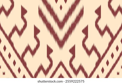 Ethnic abstract ikat art. Aztec ornament print. geometric ethnic pattern seamless  color oriental.  Design for background ,curtain, carpet, wallpaper, clothing, wrapping, Batik, vector illustration.