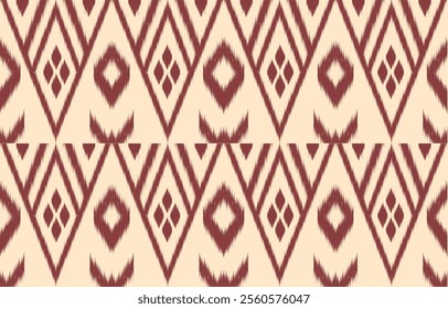 Ethnic abstract ikat art. Aztec ornament print. geometric ethnic pattern seamless  color oriental.  Design for background ,curtain, carpet, wallpaper, clothing, wrapping, Batik, vector illustration.