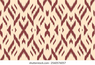 Ethnic abstract ikat art. Aztec ornament print. geometric ethnic pattern seamless  color oriental.  Design for background ,curtain, carpet, wallpaper, clothing, wrapping, Batik, vector illustration.