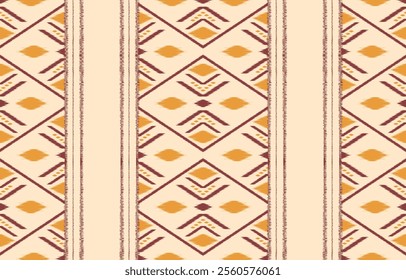 Ethnic abstract ikat art. Aztec ornament print. geometric ethnic pattern seamless  color oriental.  Design for background ,curtain, carpet, wallpaper, clothing, wrapping, Batik, vector illustration.