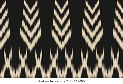 Ethnic abstract ikat art. Aztec ornament print. geometric ethnic pattern seamless  color oriental.  Design for background ,curtain, carpet, wallpaper, clothing, wrapping, Batik, vector illustration.