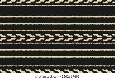 Ethnic abstract ikat art. Aztec ornament print. geometric ethnic pattern seamless  color oriental.  Design for background ,curtain, carpet, wallpaper, clothing, wrapping, Batik, vector illustration.