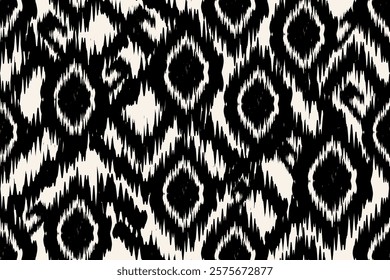 Ethnic abstract ikat art. Aztec ornament print. geometric ethnic pattern seamless color oriental. Design for background ,curtain, carpet, wallpaper, clothing, wrapping, Batik, vector illustration.