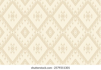 Ethnic abstract ikat art. Aztec ornament print. geometric ethnic pattern seamless  color oriental.  Design for background ,curtain, carpet, wallpaper, clothing, wrapping, Batik, vector illustration.