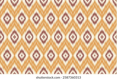 Ethnic abstract ikat art. Aztec ornament print. geometric ethnic pattern seamless  color oriental.  Design for background ,curtain, carpet, wallpaper, clothing, wrapping, Batik, vector illustration.