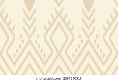Ethnic abstract ikat art. Aztec ornament print. geometric ethnic pattern seamless  color oriental.  Design for background ,curtain, carpet, wallpaper, clothing, wrapping, Batik, vector illustration.