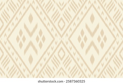 Ethnic abstract ikat art. Aztec ornament print. geometric ethnic pattern seamless  color oriental.  Design for background ,curtain, carpet, wallpaper, clothing, wrapping, Batik, vector illustration.