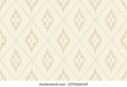 Ethnic abstract ikat art. Aztec ornament print. geometric ethnic pattern seamless  color oriental.  Design for background ,curtain, carpet, wallpaper, clothing, wrapping, Batik, vector illustration.