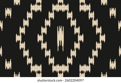 Ethnic abstract ikat art. Aztec ornament print. geometric ethnic pattern seamless  color oriental.  Design for background ,curtain, carpet, wallpaper, clothing, wrapping, Batik, vector illustration.