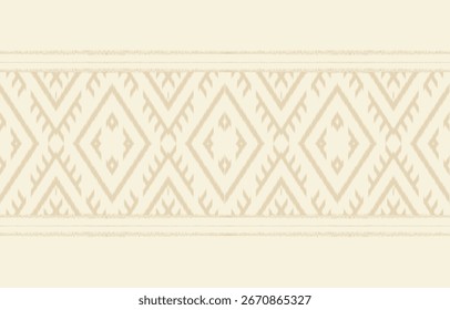 Étnica abstrata ikat art. Aztec impressão ornamento. padrão étnico geométrico cor sem costura oriental.  Design para fundo, cortina, tapete, papel de parede, roupas, envoltório, Batik, ilustração vetorial.