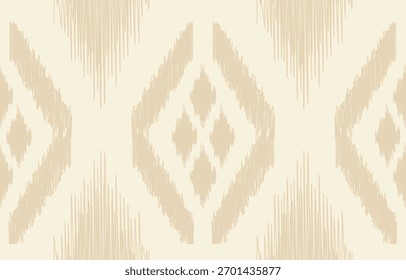 Arte ikat abstracto étnico. Estampado de adornos aztecas. patrón étnico geométrico sin costuras color oriental.  Diseño para el fondo, cortina, alfombra, Fondo de pantalla, ropa, envoltura, Batik, Ilustración vectorial.